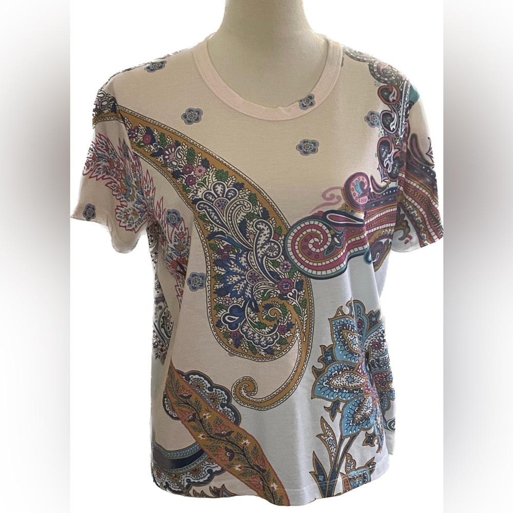 Big Print Desigual Paisley Tee - NWOT - Size S